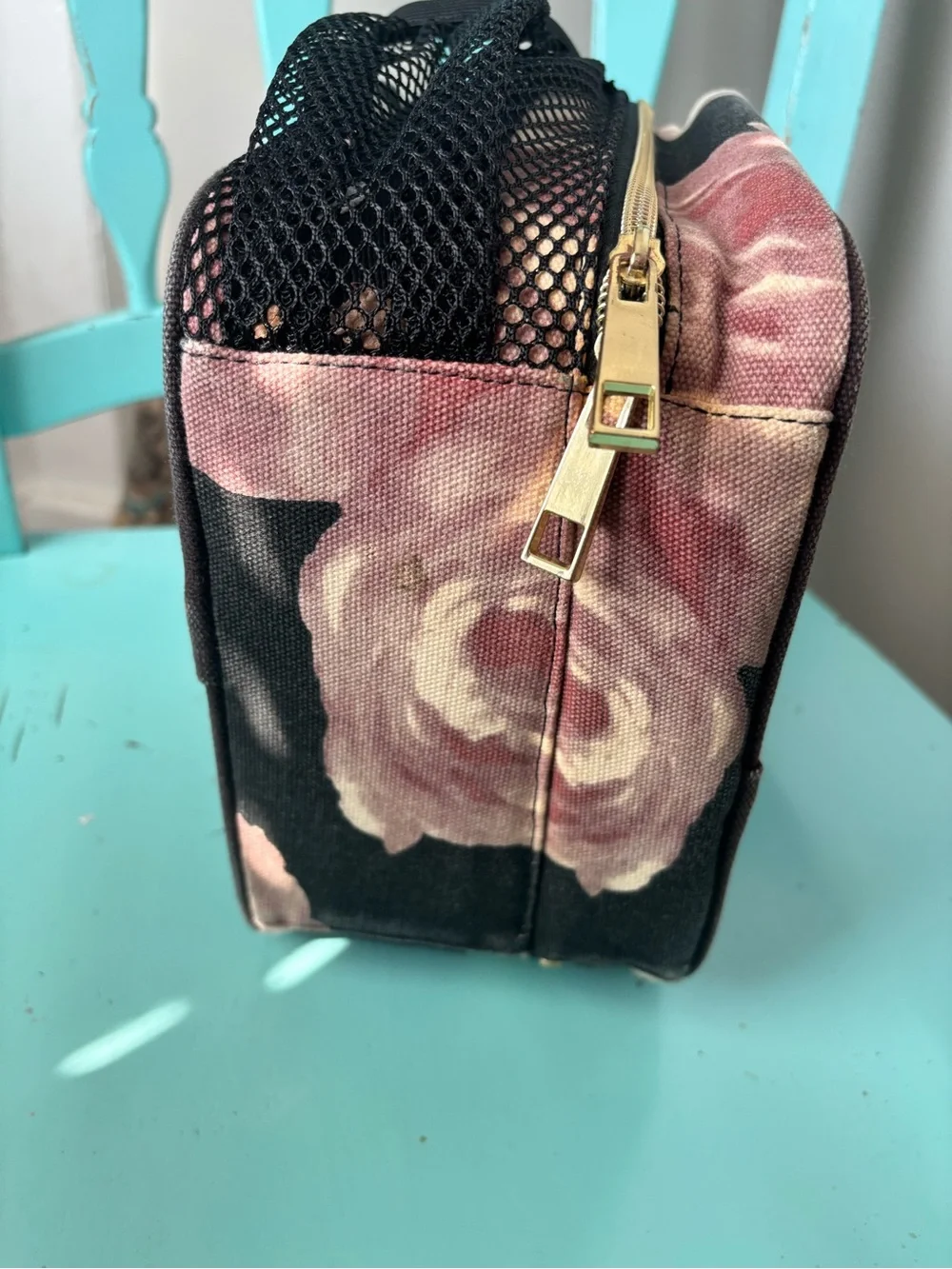 Pottery Barn Teen Backpack & Lunch Bag Set in Black and Dusty Rose